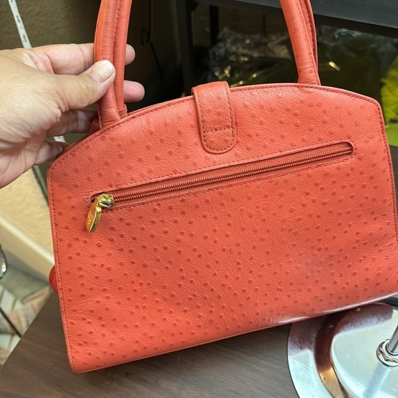 Vintage MCM Germany Handbag Ostrich Leather - Picture 5 of 10